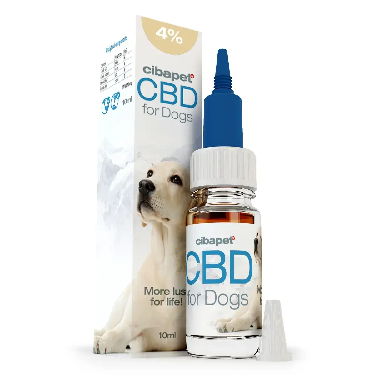 CBD olie voor honden 4% (10ml)