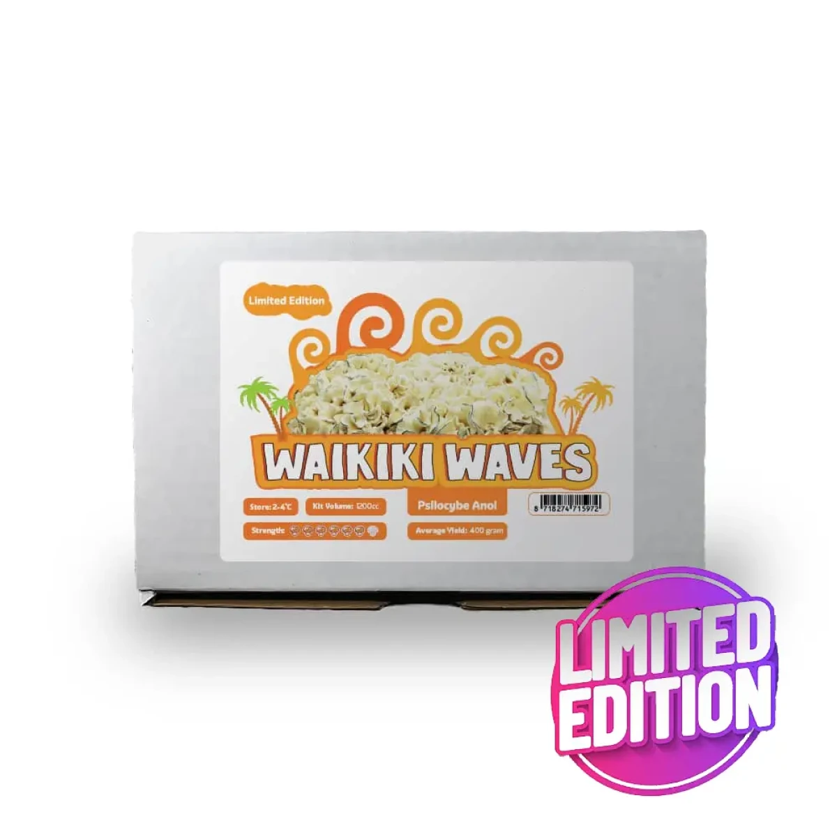 Waikiki Waves 'Psilocybe Anoi' Growkit - 1200CC - LARGE - Afbeelding 5