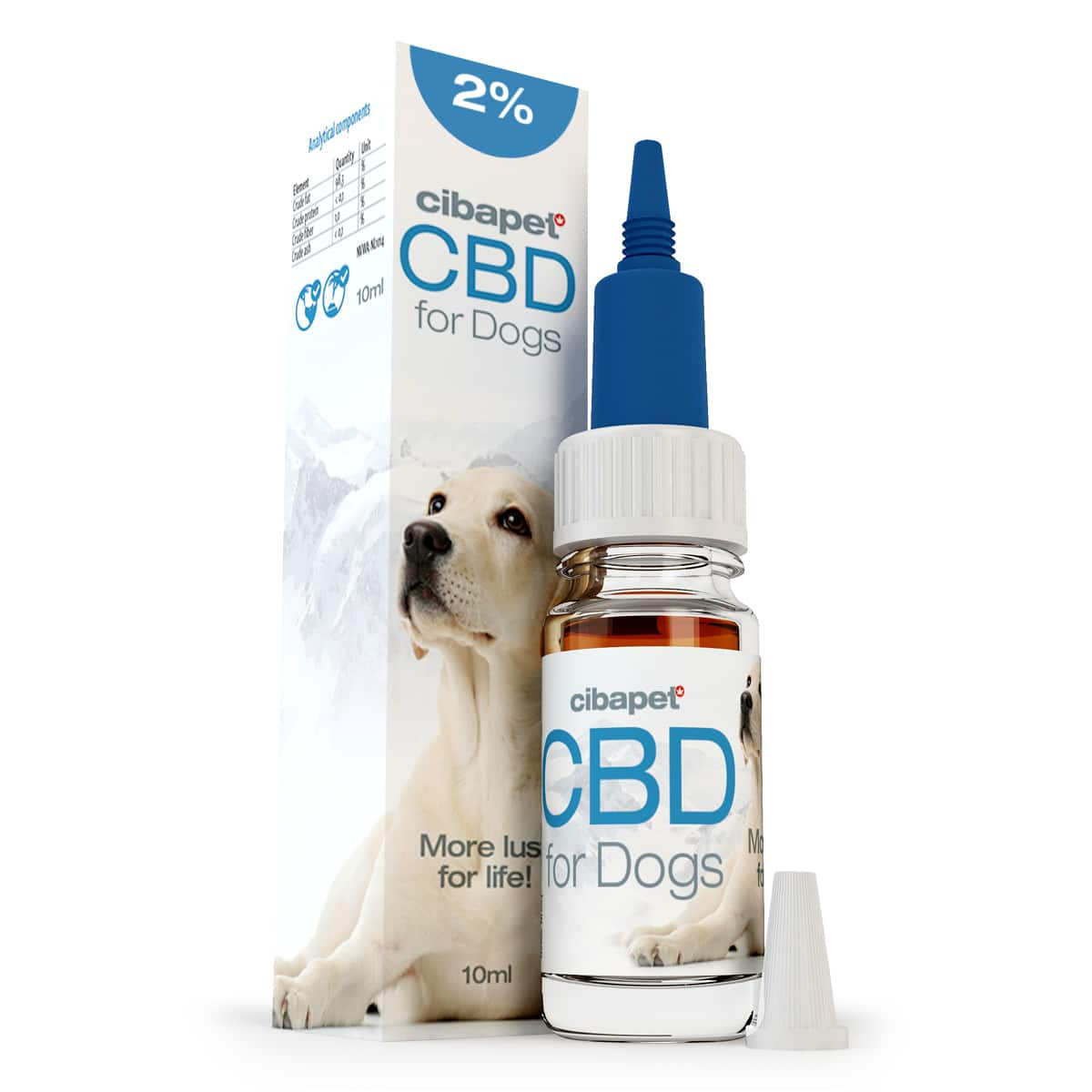 Cibapet CBD olie 2% voor honden (10ml)