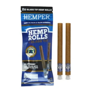 Hemper hemp rolls blueberry glass tip