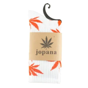 Socks weed red white